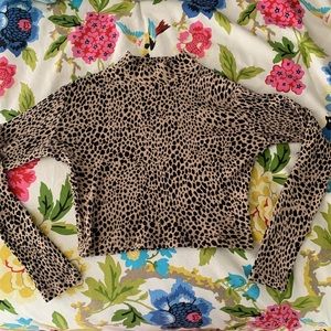 RARE Brandy Melville cheetah turtleneck